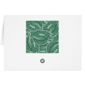 Funky green cabbage cards (Back Horizontal)