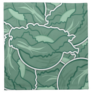 Funky green cabbage napkin