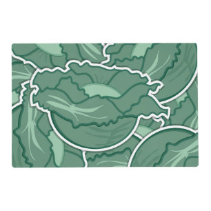 Funky green cabbage placemat