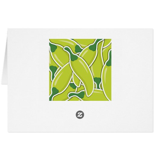 Funky green chilli peppers (Back Horizontal)