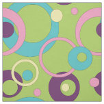 Funky Green Circles Fabric