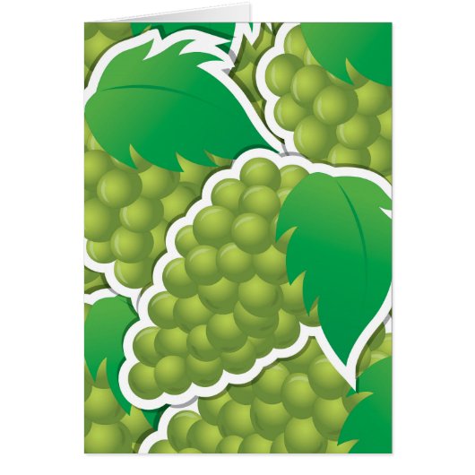 Funky green grapes cards (Front)