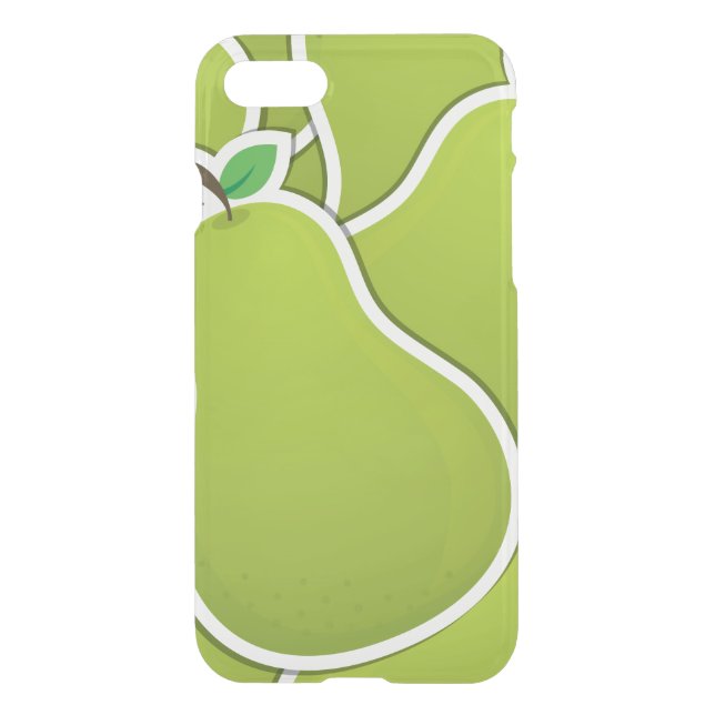 Funky green pears uncommon iPhone case (Back)