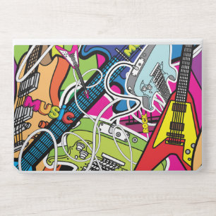 Funky Guitars HP Laptop Skin