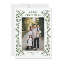 Funky Hand Drawn Whimsical Retro Christmas 2 Photo