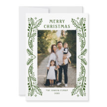 Funky Hand Drawn Whimsical Retro Christmas 3 Photo