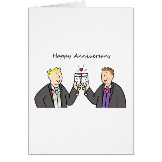 Gay Wedding Anniversary Cards | Zazzle