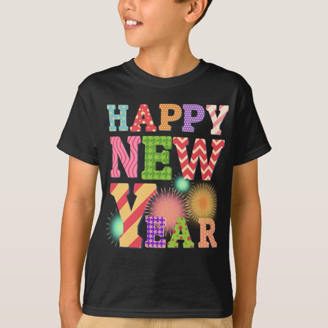 Funky happy new year  T-Shirt (Front)