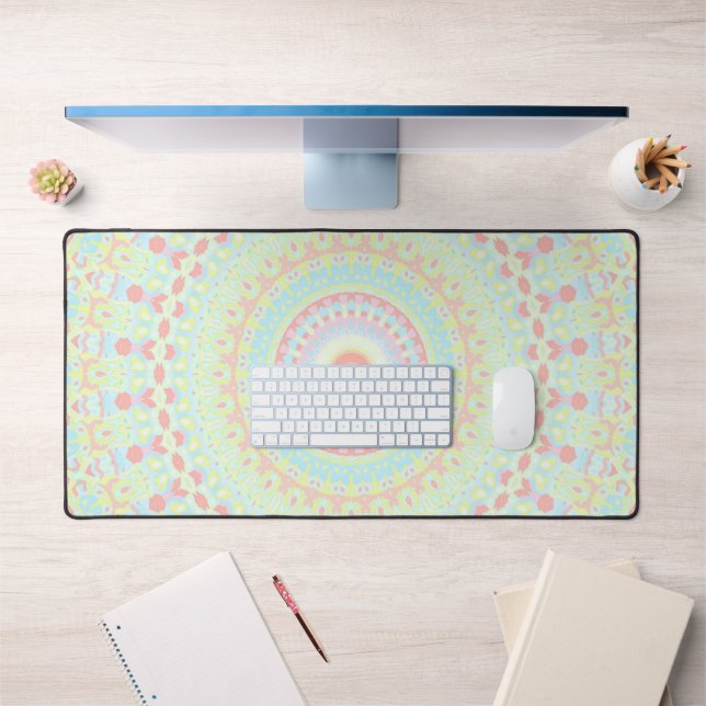 Funky Hippie Mandala  Desk Mat (Office 1)