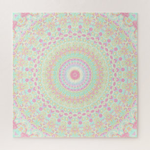 Funky Hippie Mandala Jigsaw Puzzle