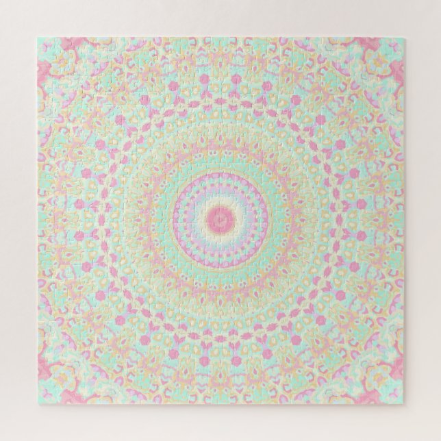 Funky Hippie Mandala  Jigsaw Puzzle (Vertical)