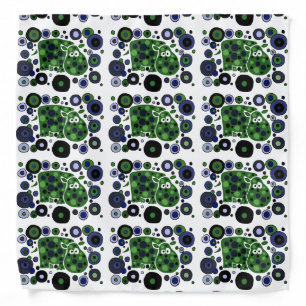 Funky Hippo Art Bandana