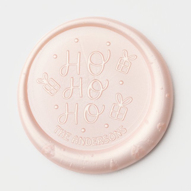 Funky HO HO HO  Wax Seal Sticker (Front)