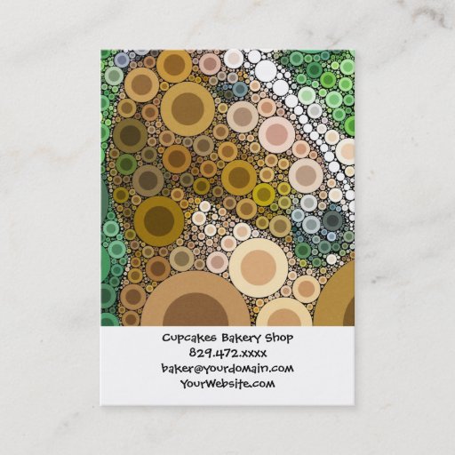 Customizable Funky Horse Circles Bubbles Modern Art Business Card Templates