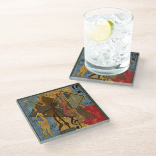 Funky Hot Jazz Glass Coaster