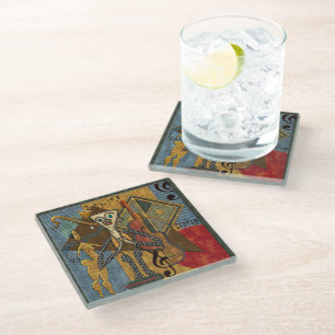 Funky Hot Jazz Glass Coaster