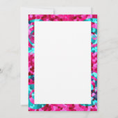 Funky Hot Pink Teal Blue Mosaic Swirls Girly Gifts (Back)