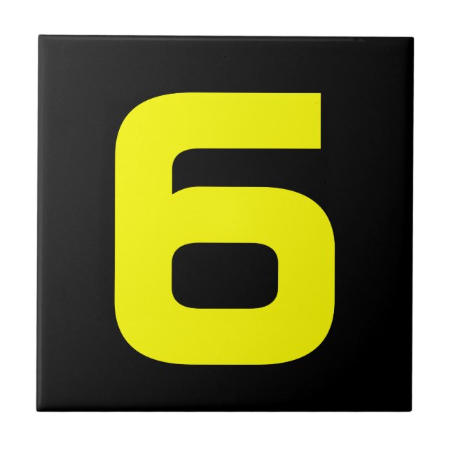 Funky House Numbers Tile (Front)