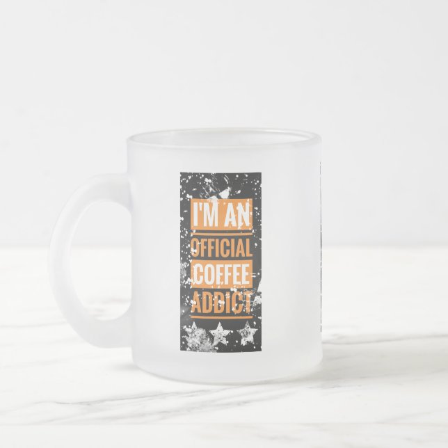 Funky I'm an Official Coffee Addict Mug (Left)