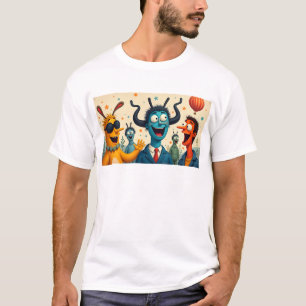 Funky Kaiju: Osaka Monster Art - Spread Joy Smiles T-Shirt