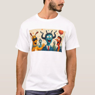 Funky Kaiju: Osaka Monster Art - Spread Joy Smiles T-Shirt