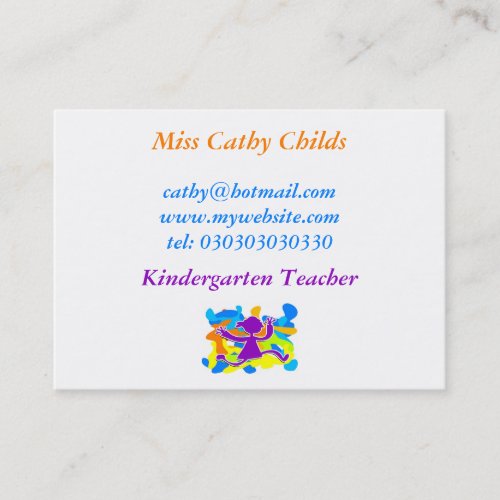 Funky Kid, Business Card Template