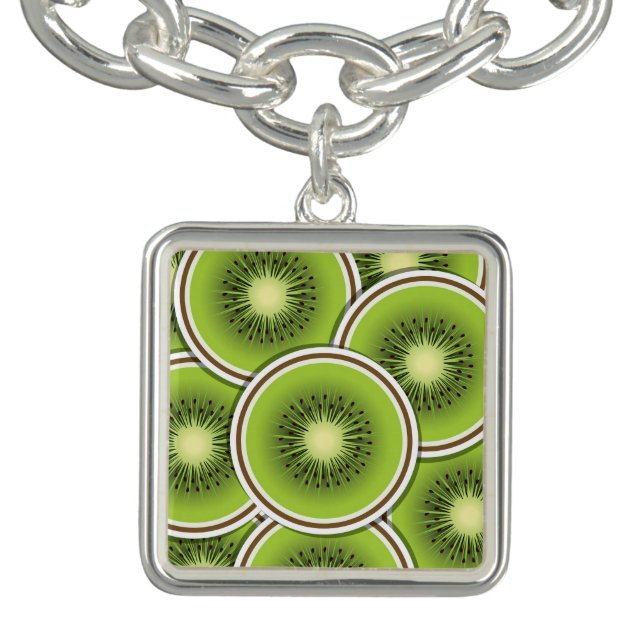 Funky kiwi fruit charm bracelet (Design)