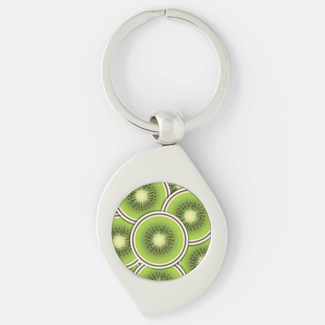 Funky kiwi fruit keychain (Front)
