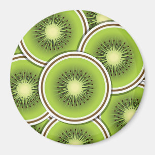 Funky kiwi fruit magnet