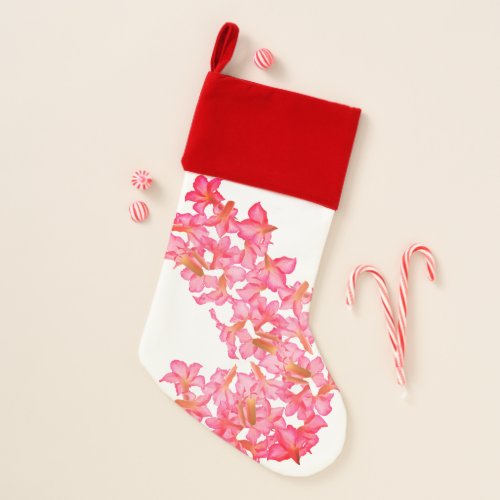 Funky Kudu Lily Flowers Pattern Christmas Stocking