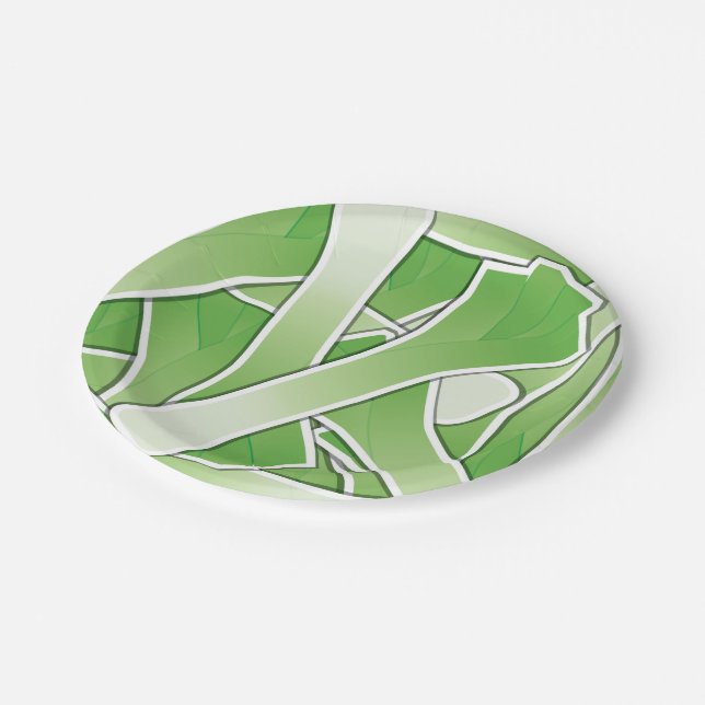 Funky leek paper plates (Angled)