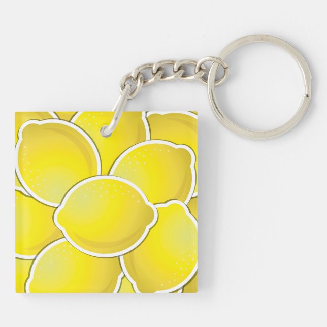 Funky lemon keychain (Back)