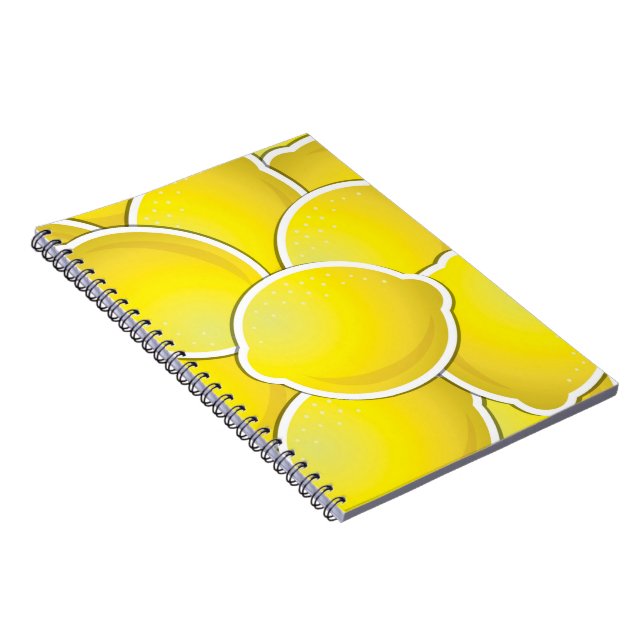 Funky lemon notebook (Right Side)