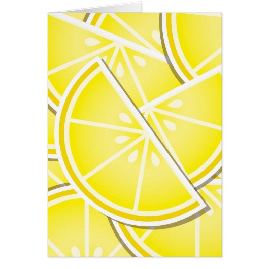 Funky lemon wedges! cards (Front)