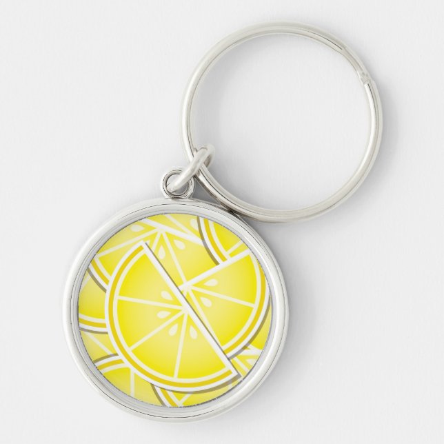Funky lemon wedges! keychain (Front)
