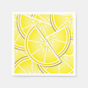 Funky lemon wedges! paper napkins