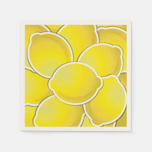 Funky lemons napkins