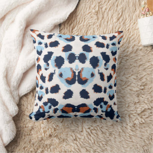 Funky Leopard Patterns Animal Zoo Art Animal Art F Throw Pillow
