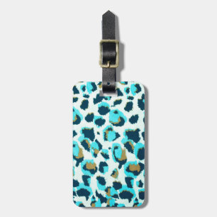 Funky Leopard Patterns Animal Zoo Art Animal Art   Luggage Tag