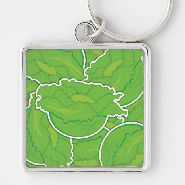 Funky lettuce keychain (Front)