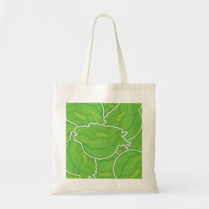 Funky lettuce tote bag