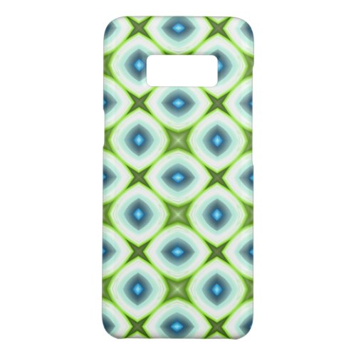 Funky Lime Green Aqua Turquoise Squares Art Mosaic Case_Mate Samsung Galaxy S8 Case