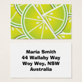Funky lime wedges (Front & Back)