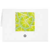 Funky lime wedges cards (Back Horizontal)