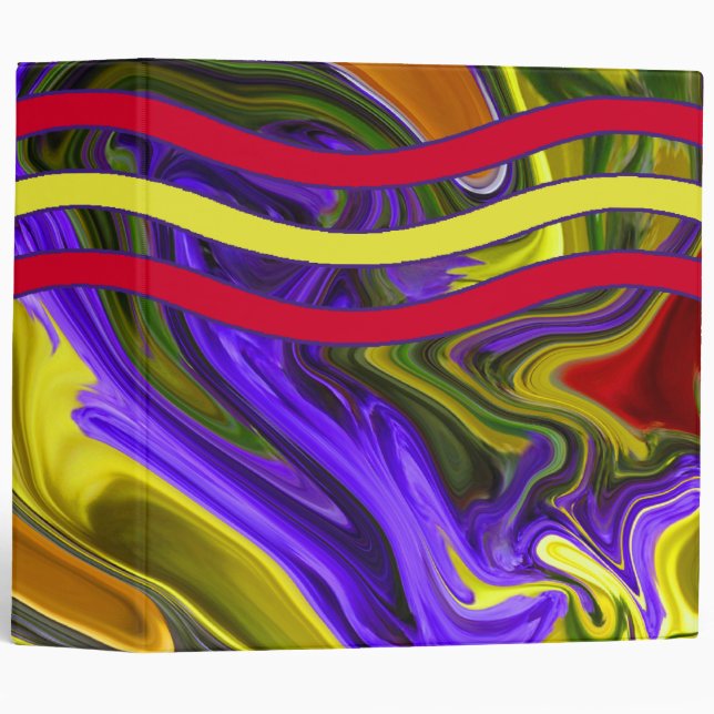 Funky Liquid Wave Binder (Front/Spine)