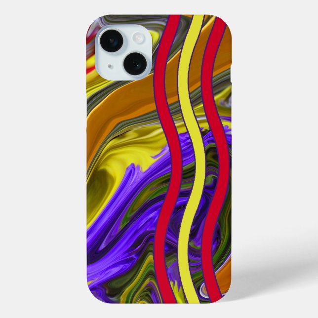 Funky Liquid Wave Case-Mate iPhone Case (Back)