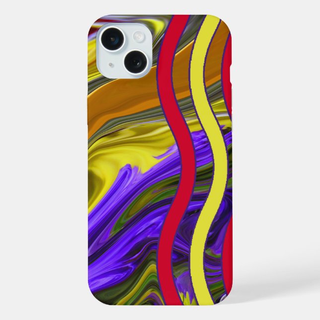 Funky Liquid Wave Iphone Case (Back)