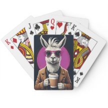 Funky Llama Playing Cards