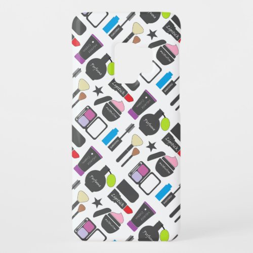 Funky Makeup Cosmetics Collage Pattern Case_Mate Samsung Galaxy S9 Case