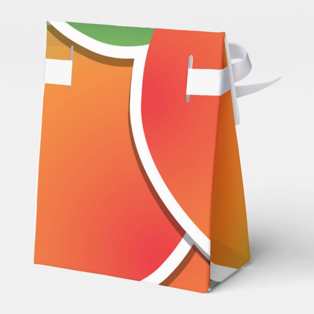 Funky mango favor boxes (Back Side)